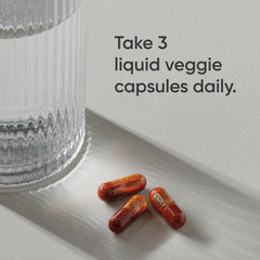 Sports Research liposomal vitamin C label detail showing vegan and gluten-free attributes.