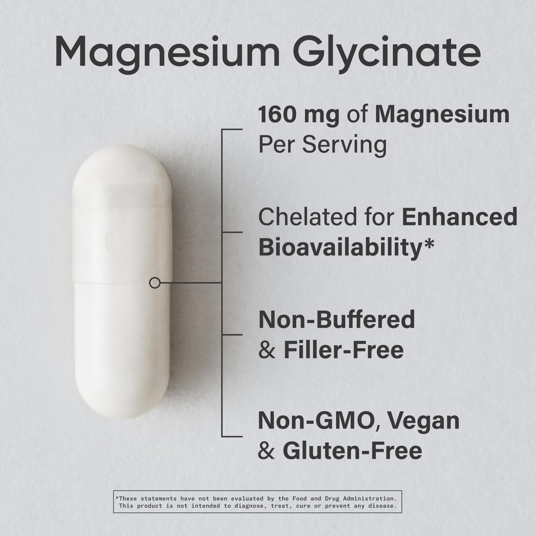 Sports Research Magnesium Glycinate capsules-pack promotes easy daily relaxation.