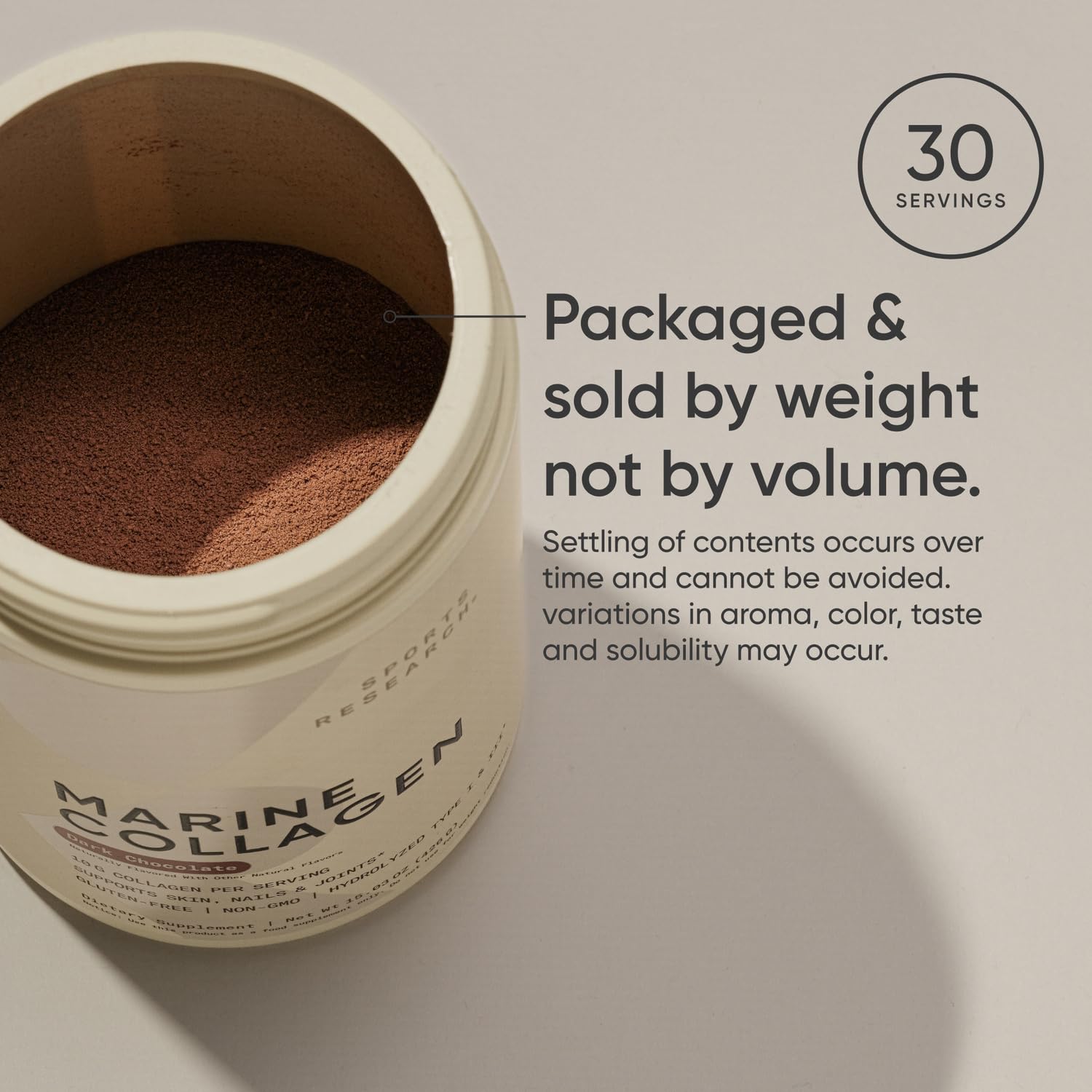 Sports Research Marine Collagen Peptides in smoothie for daily routine