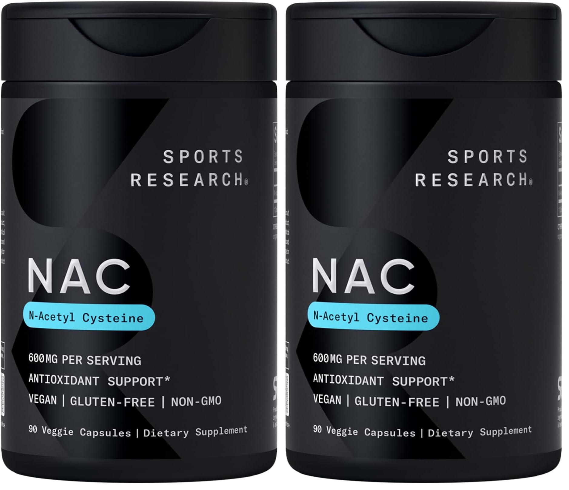 Sports Research NAC 600mg bottle with lemon aroma supports daily antioxidant activity