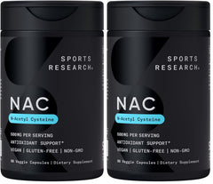 Sports Research NAC 600mg bottle with lemon aroma supports daily antioxidant activity