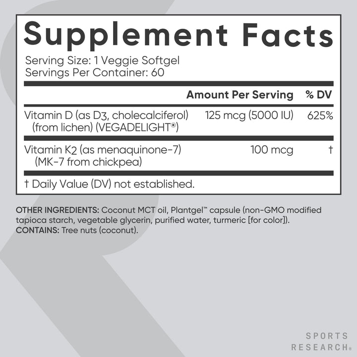 Sports Research non-GMO softgels emphasize quality and transparency.