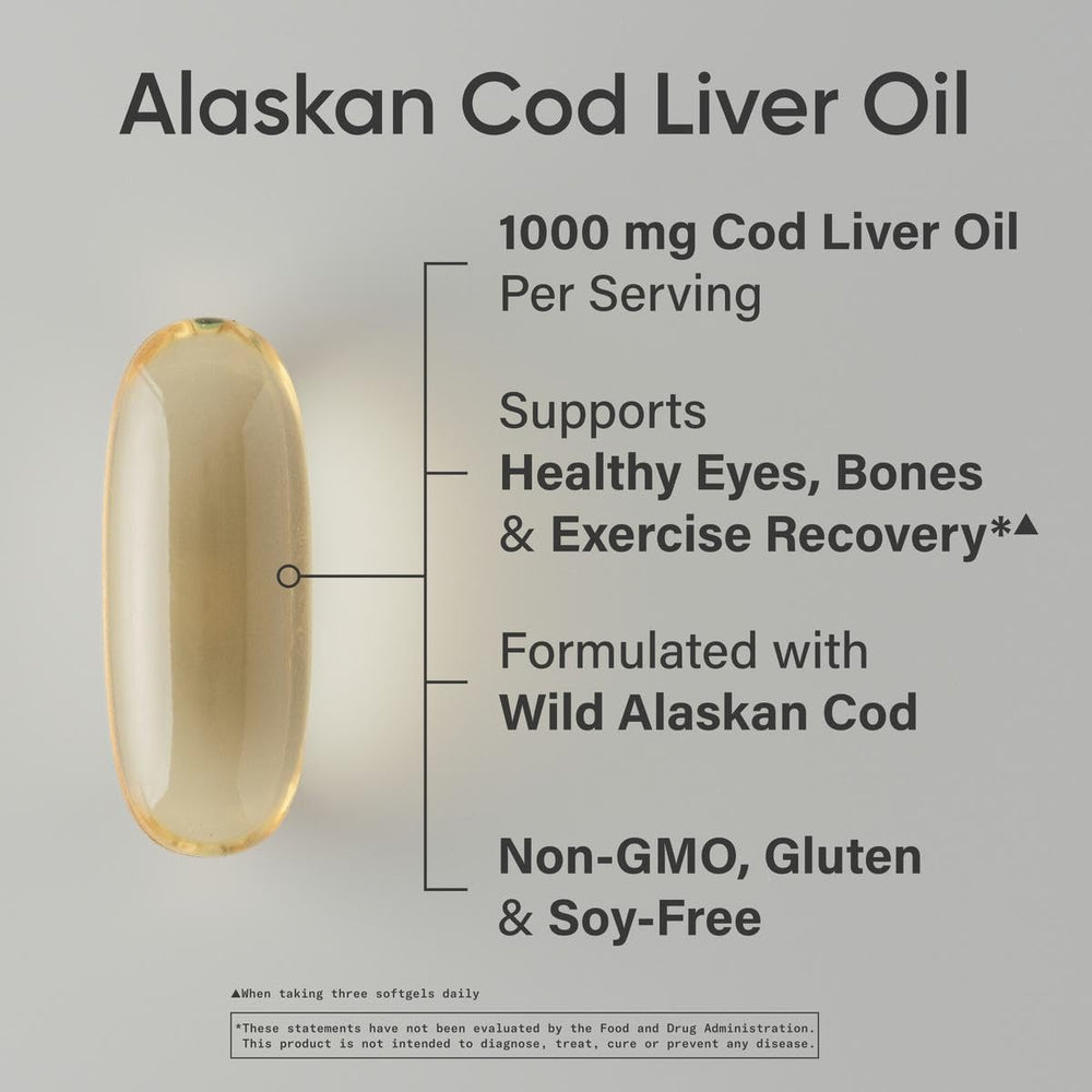 Sports Research softgels close-up show burpless easy-to-swallow cod liver oil.
