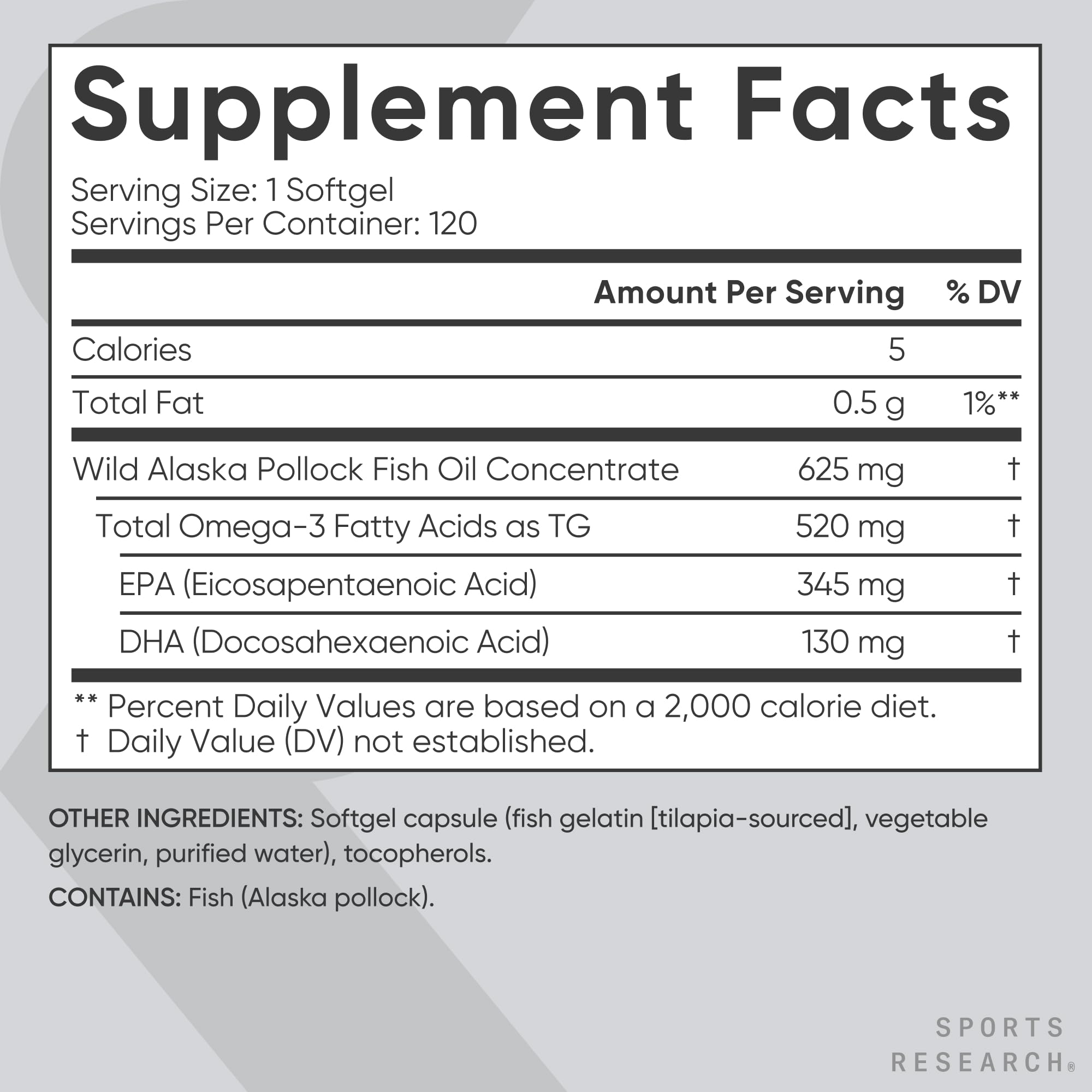 Sports Research pescatarian-friendly softgels suitable for mixed diet lifestyles