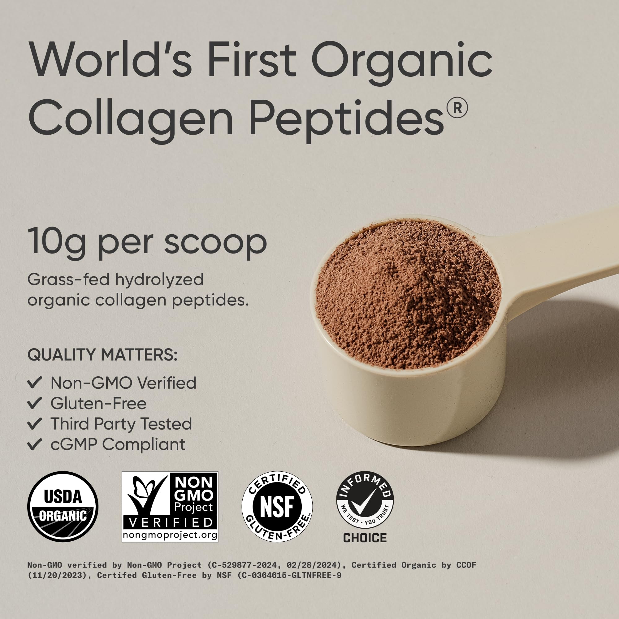 Sports Research Organic Collagen Powder scoop for easy daily protein boost