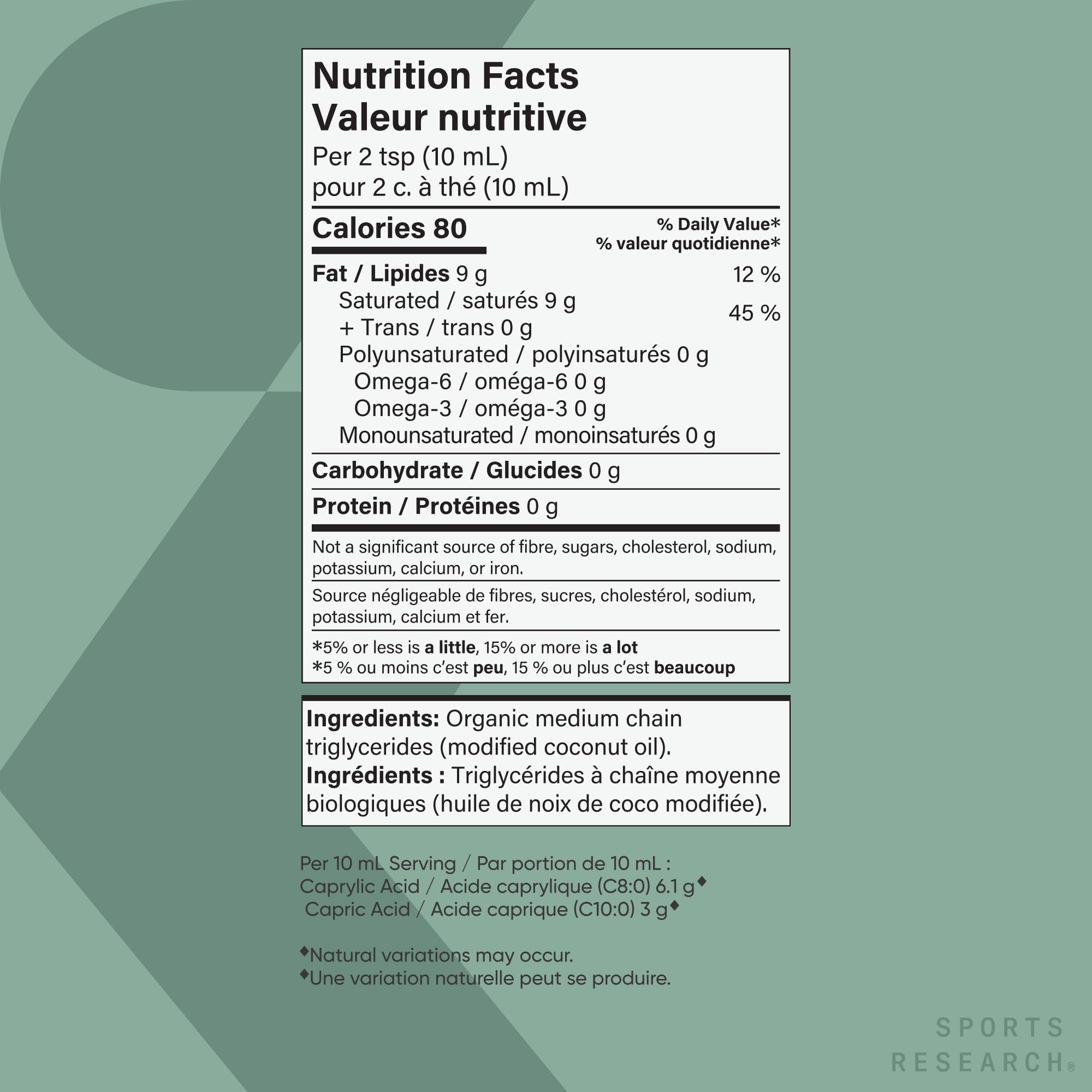 Sports Research Organic MCT Oil protein-shake use case demonstrates convenient energy