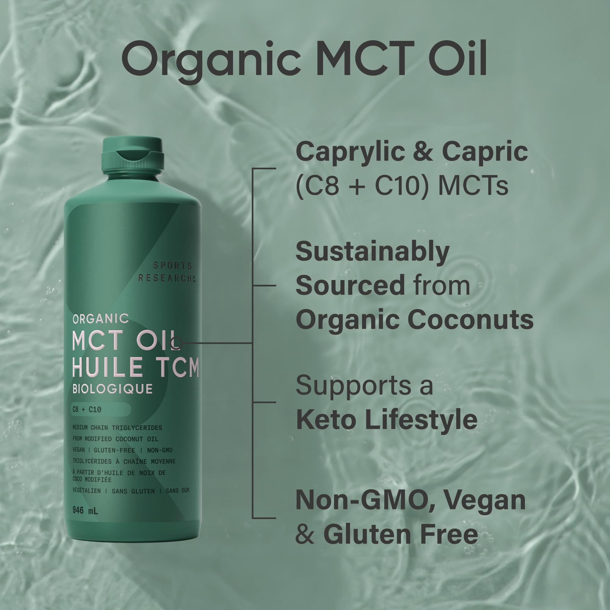 Sports Research Organic MCT Oil tea-mix demonstrates versatile keto beverage use
