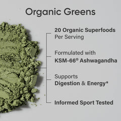Sports Research Organic Pineapple Coconut Greens label closeup—trustworthy organic blend