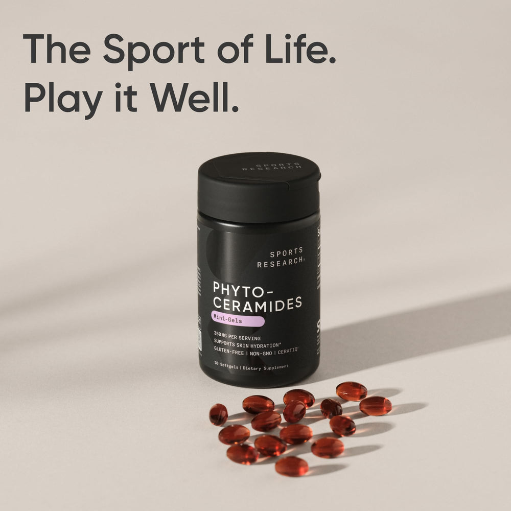 Sports Research Phytoceramides ceramidas derivadas de plantas para piel suave.