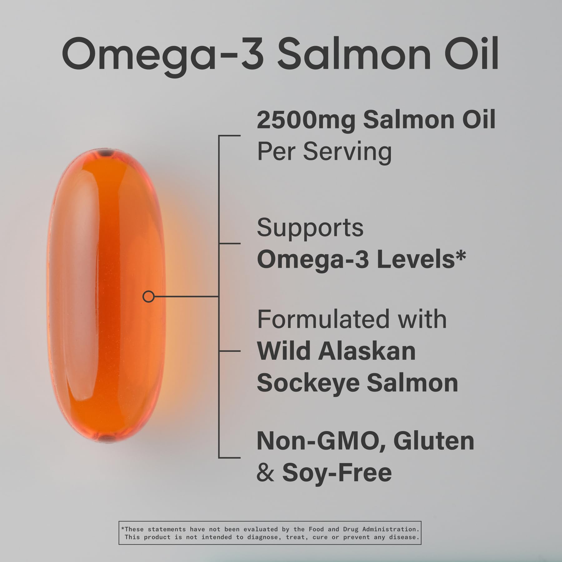 Sports Research Salmon Oil softgels open showing easy-to-take capsules for daily omega-3 intake