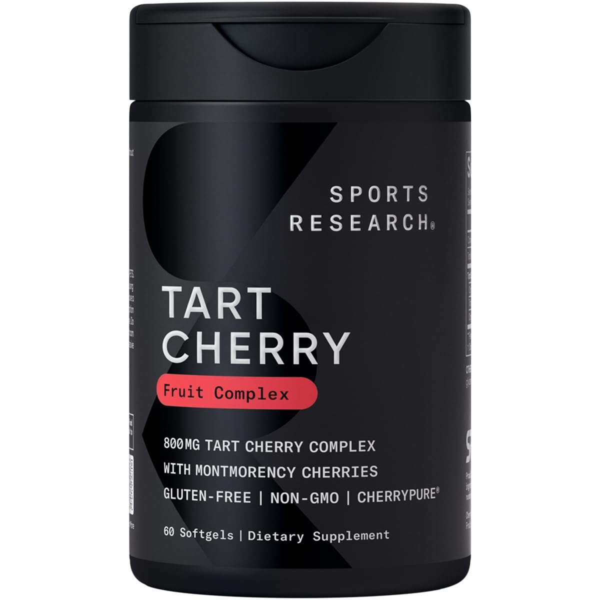 Sports Research Tart Cherry Capsules bottle displayed for everyday active use