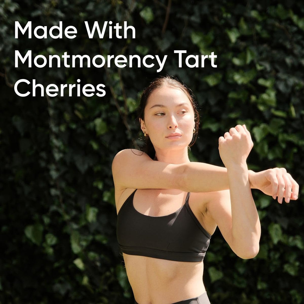 Gluten-free and non-GMO seals on Tart Cherry Capsules packaging