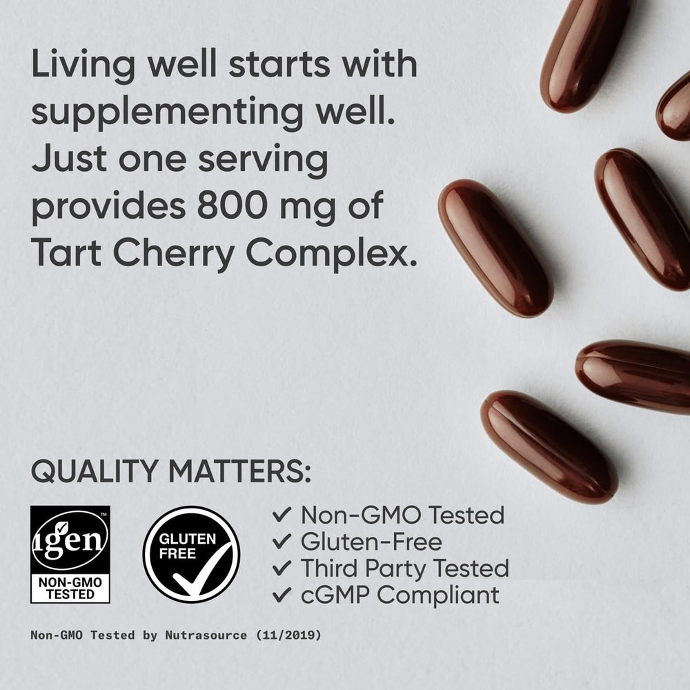 Organic Montmorency cherries visual representing natural ingredients
