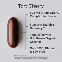 Close-up of liquid softgels from Sports Research Tart Cherry Capsules