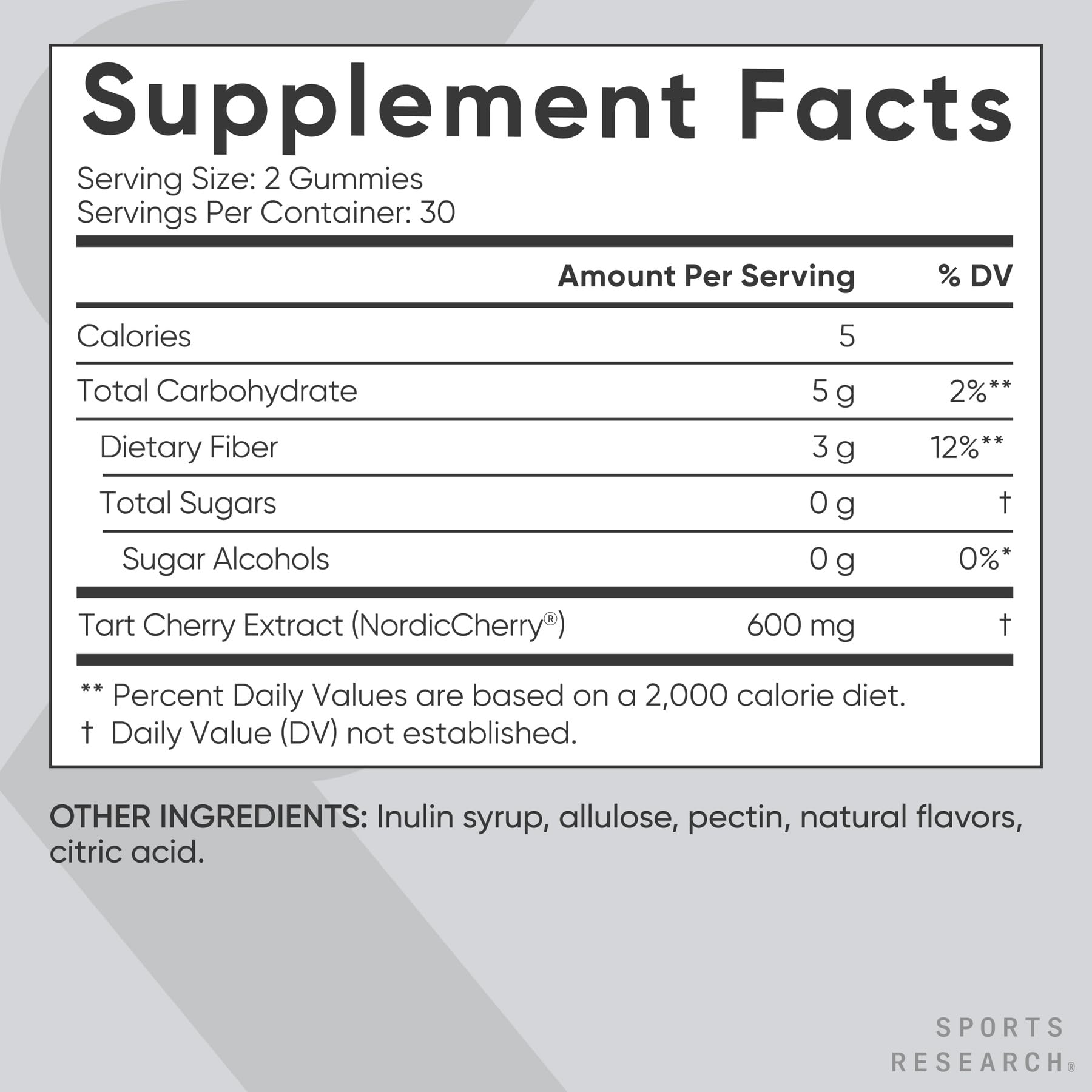 Gummies shown with ingredients panel highlighting polyphenols.
