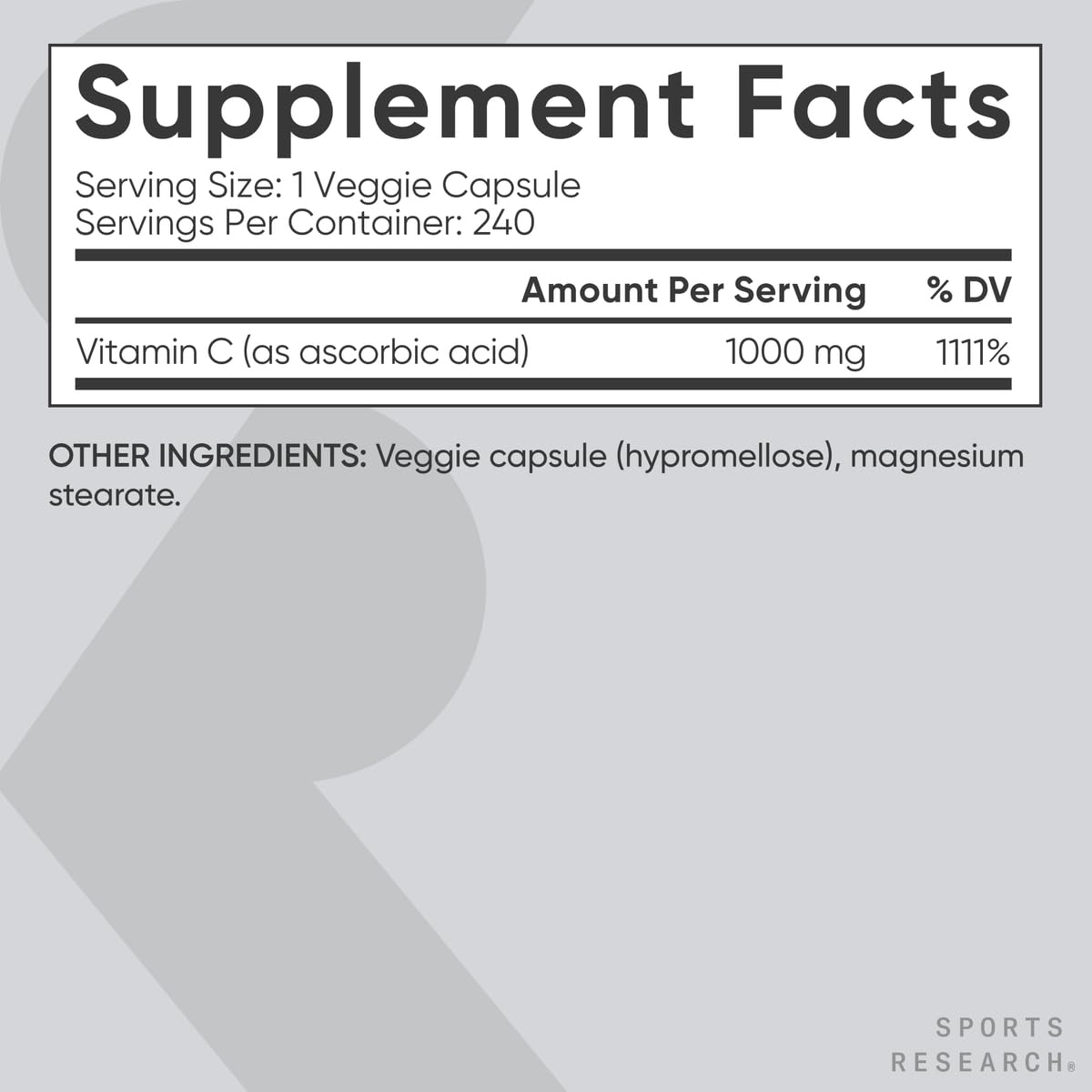 USA-made production facility badge on Sports Research packaging.
