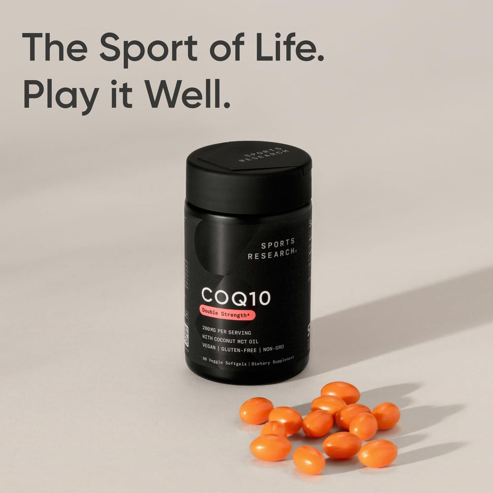 Vegan certified logo on Sports Research CoQ10 packaging