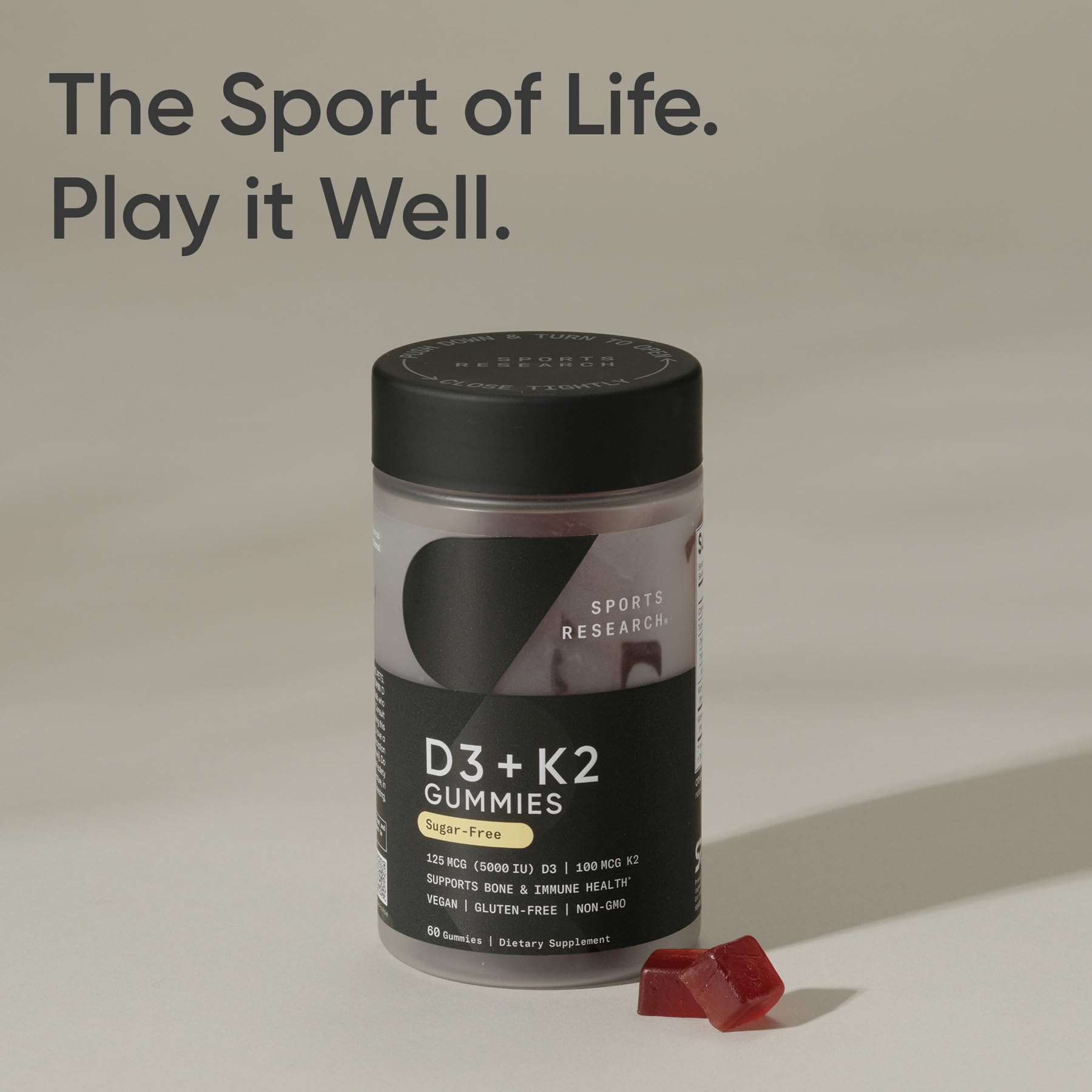 Bottle with clear dosage notes promotes simple routine planning
