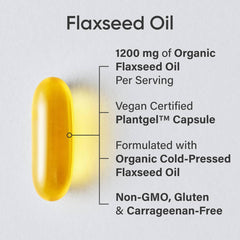 Sports Research flaxseed oil softgels illustrate burp-free omega-3 delivery