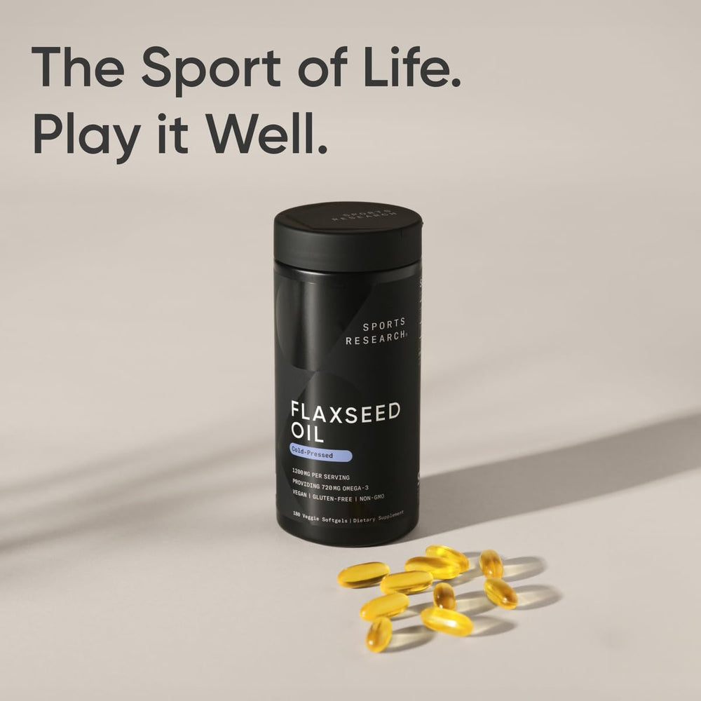 Sports Research carrageenan-free flaxseed oil offers a fish-free alternative