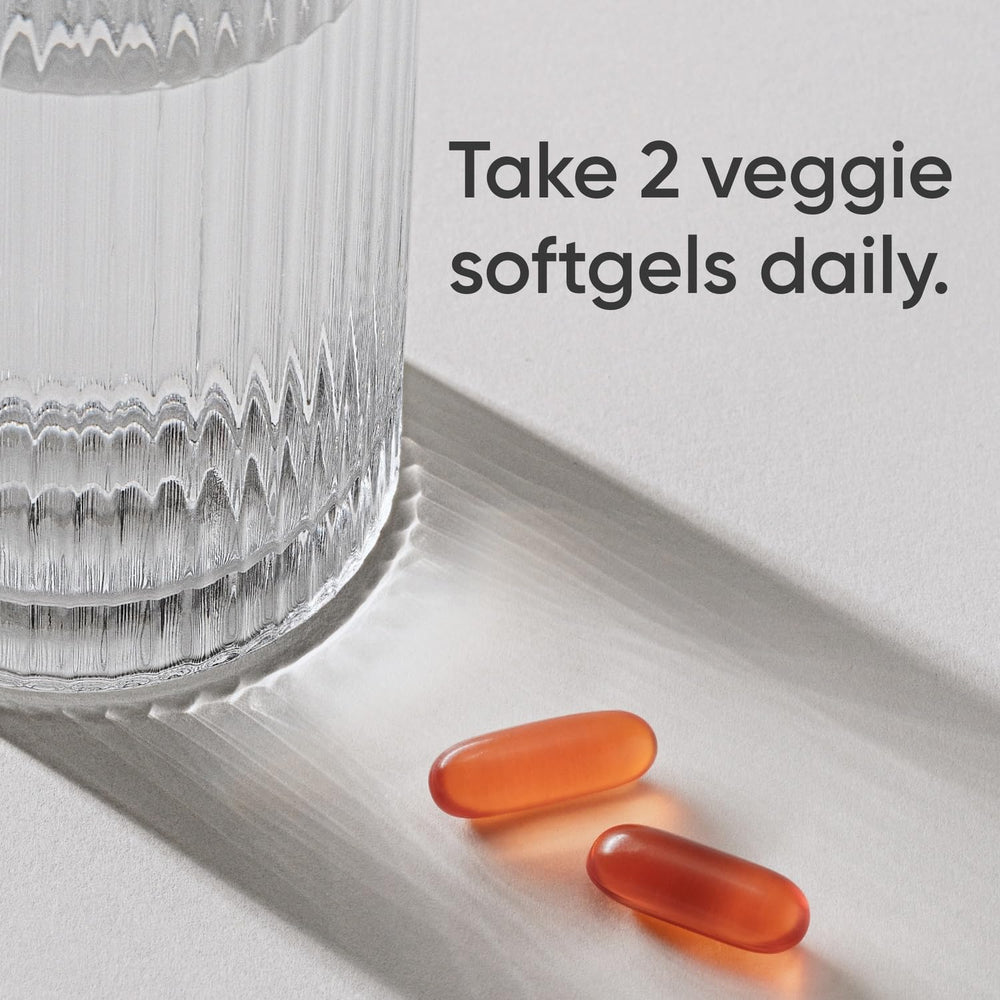 Sports Research Vegan Omega bottle shows flaxseed oil for balanced omegas.