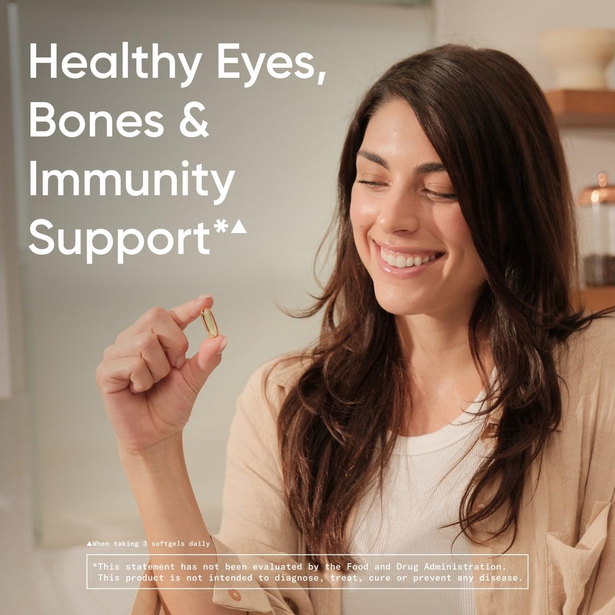 Sports Research bottle emphasizes vitamins A and D3 for daily support.