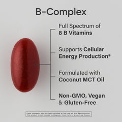Sports Research B Complex with methylated B12 and folate for flexible daily use