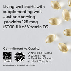 Sports Research Vitamin D3 bottle top close-up for quality