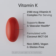 Sports Research Vitamin K Multi-Spectrum cápsulas Plantgel veganas para absorción diaria
