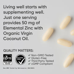 Sports Research Zinc Picolinate bottle highlights fast-acting liquid softgel format.