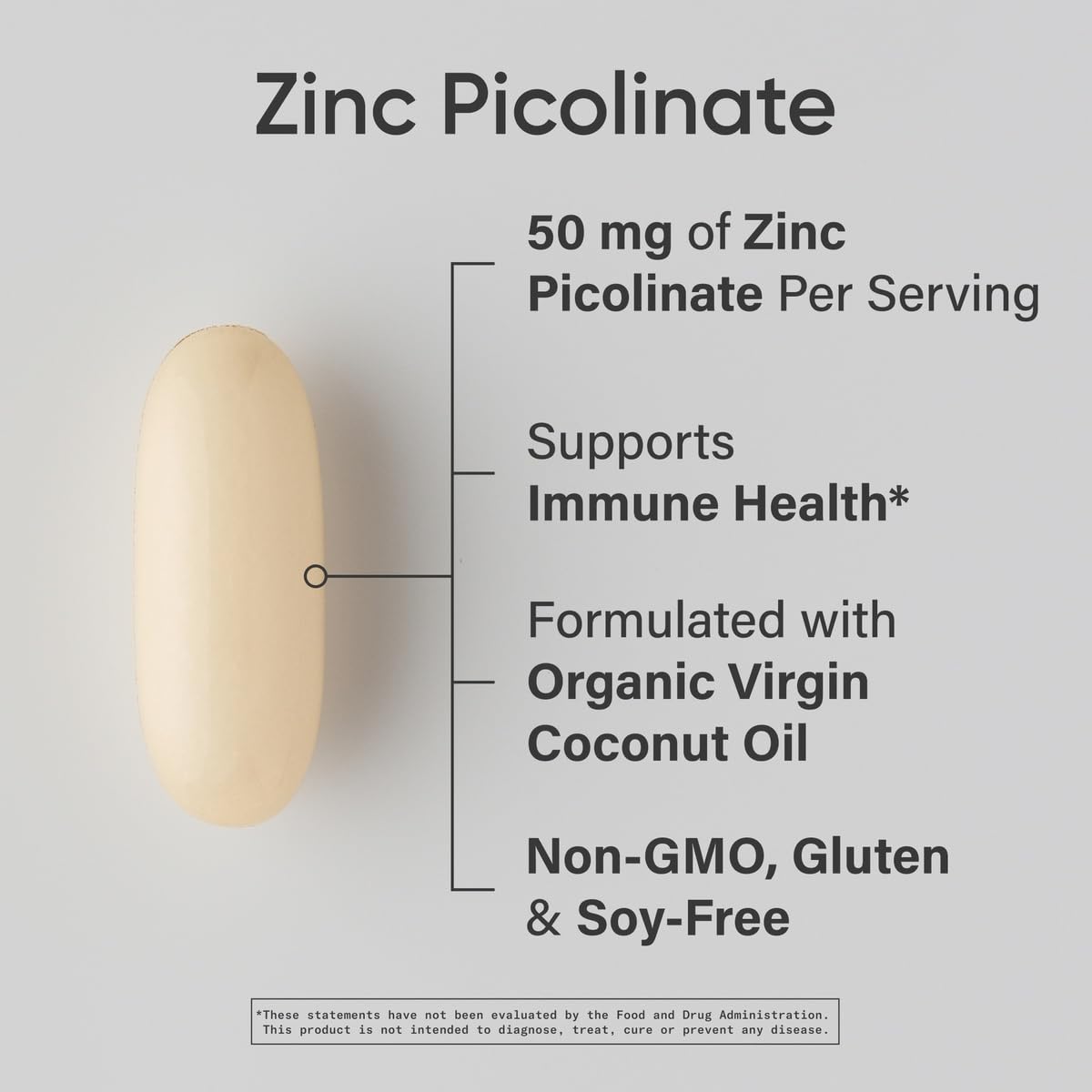 Sports Research zinc picolinate softgels poured for convenient daily dosing