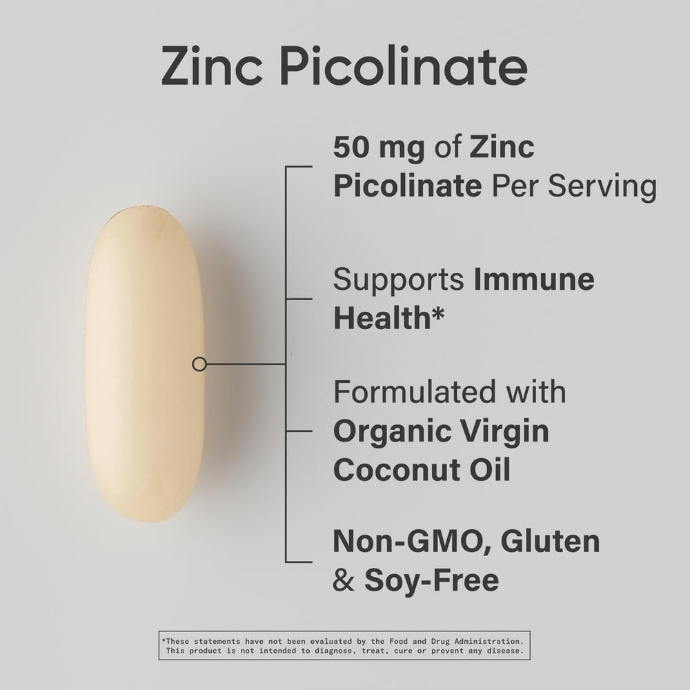 Sports Research Zinc Picolinate softgels are poured for fast absorption.
