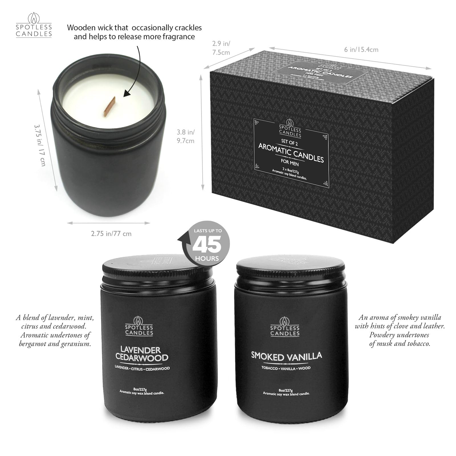 Spotless Leopard matte black jar close-up highlighting masculine design.