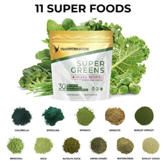 SPR BODY Transformation Super Greens smoothie-mix ready for easy daily greens