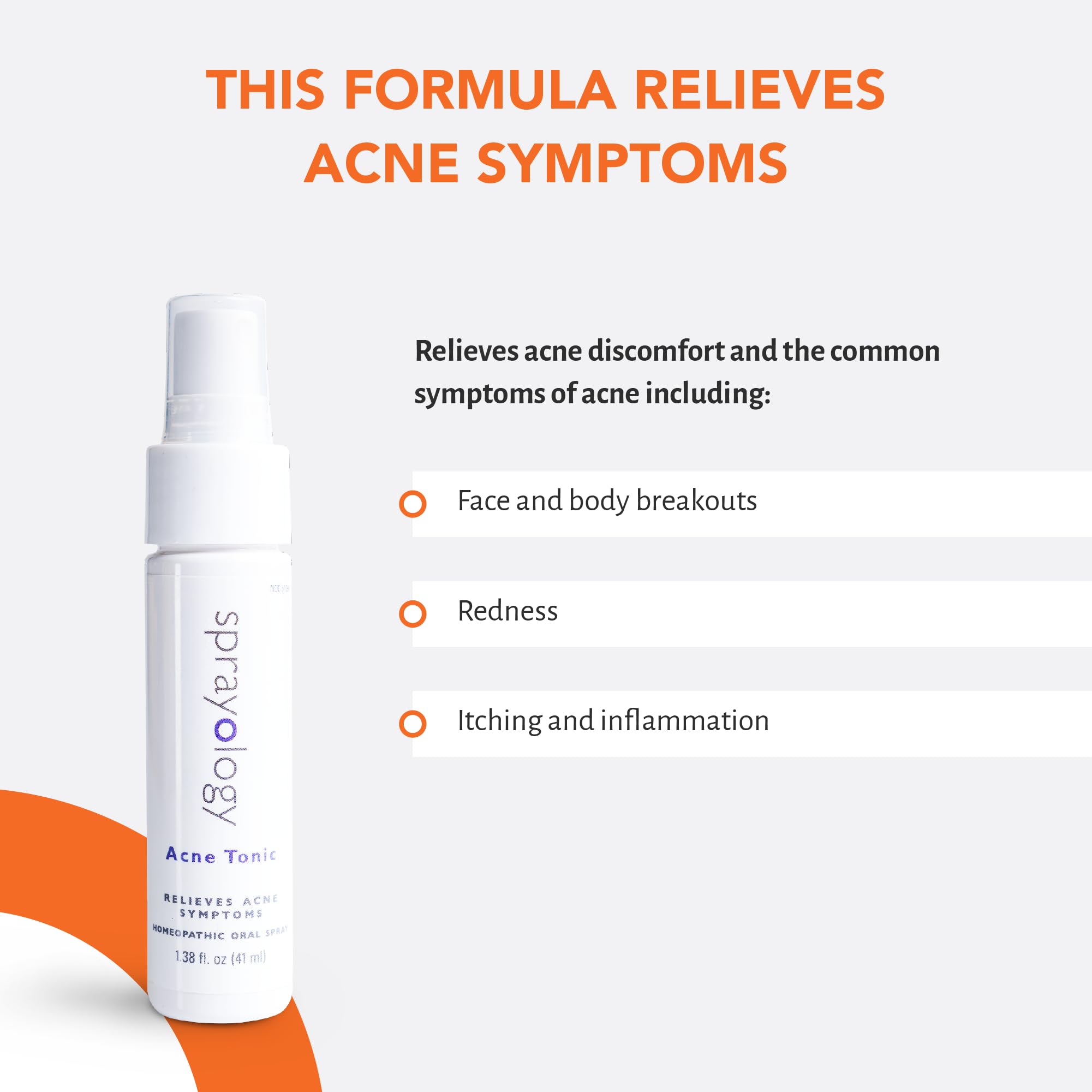 Sprayology Acne Tonic herbal blend showing witch hazel and nettle.