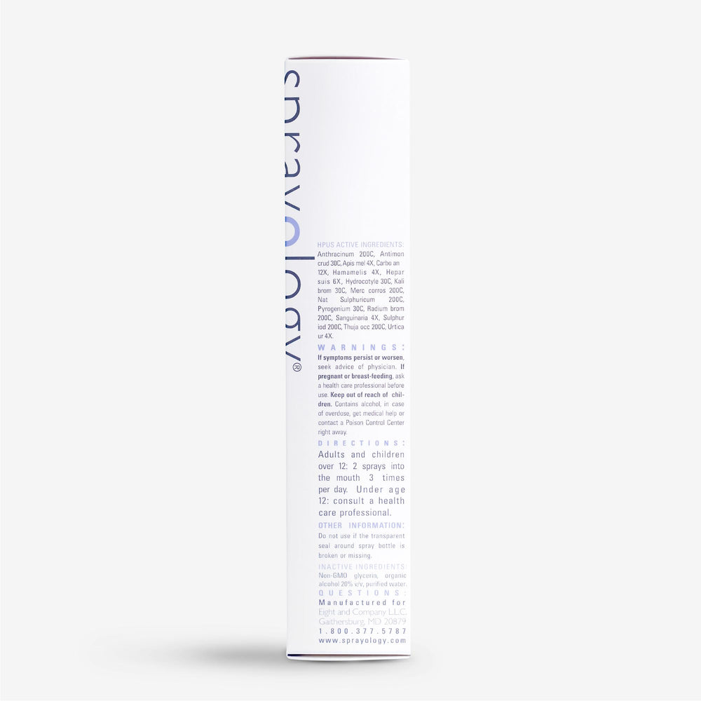 Sprayology Acne Tonic close-up highlighting a soothing formula for redness.