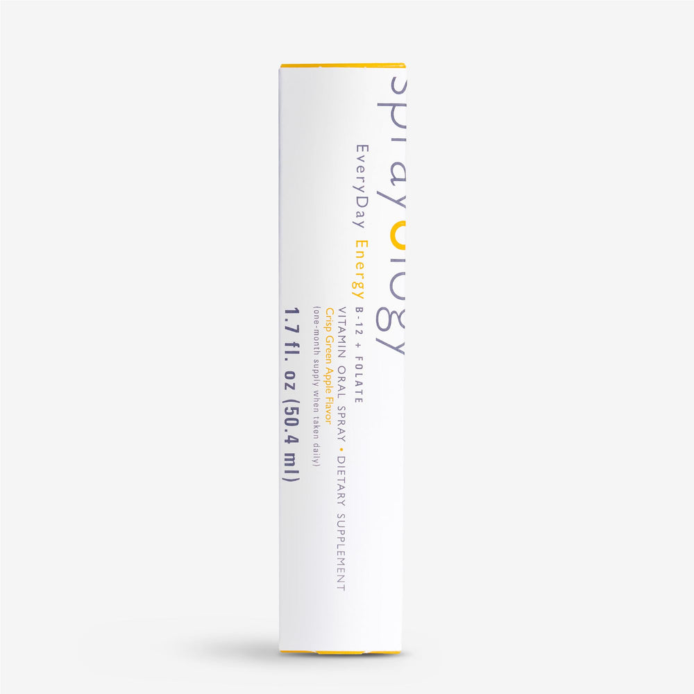 Sprayology EveryDay Energy packaging designed for travel and on-the-go use.