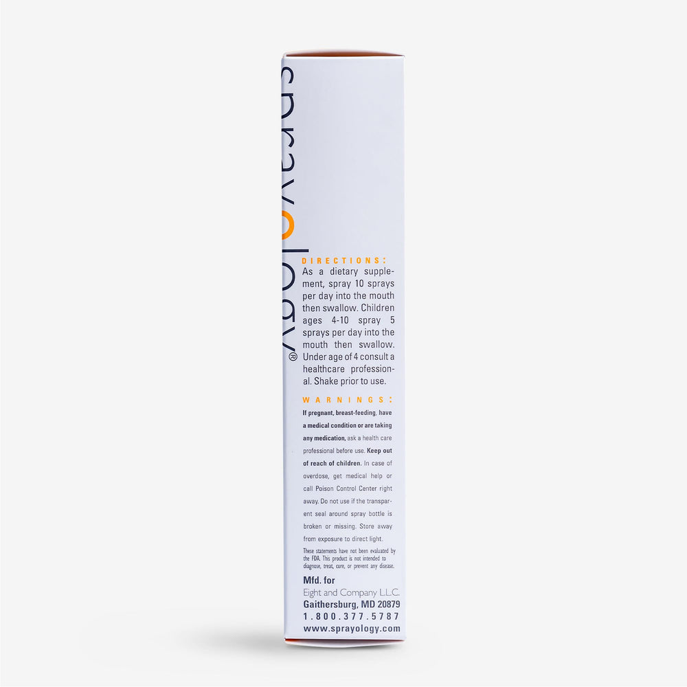Sprayology Everyday Multi Spray ingredients-list detail underscores clean, non-GMO formulation for confidence