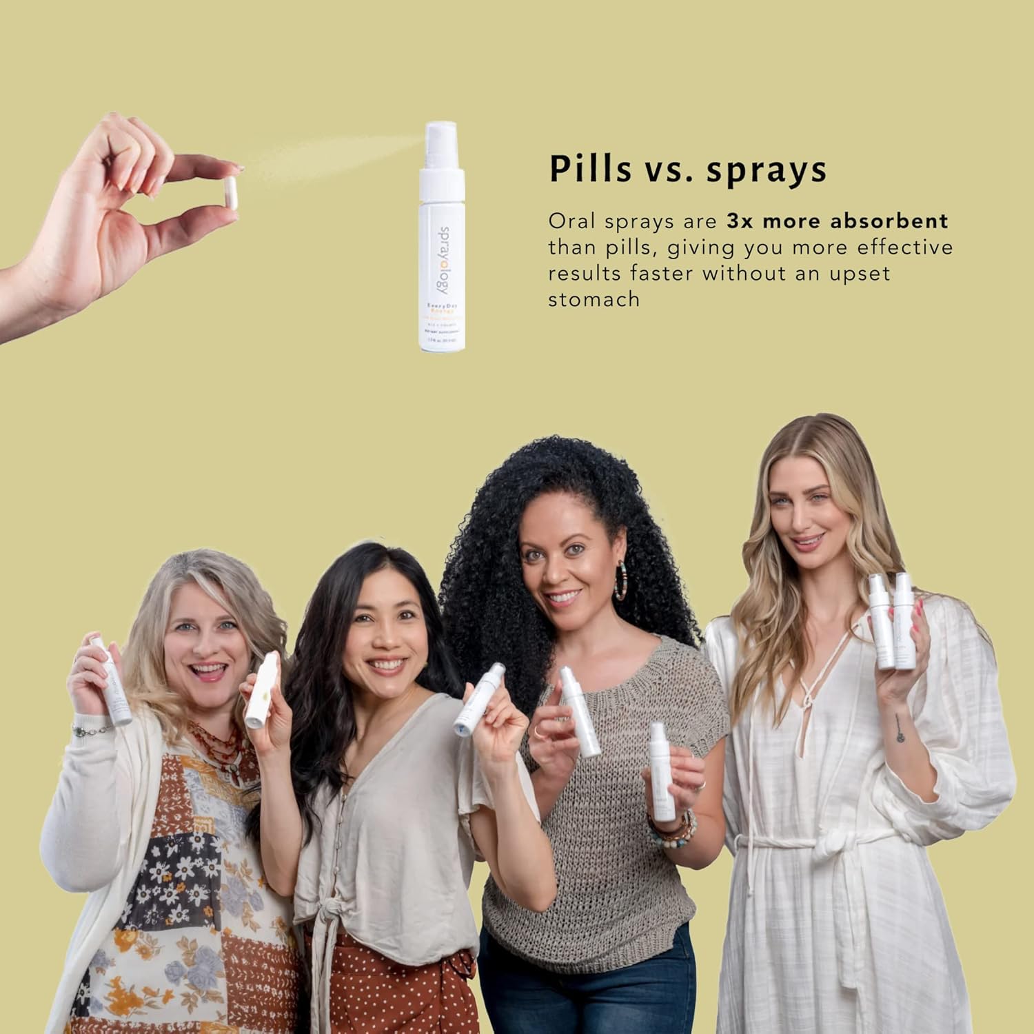 Milk thistle and herbal blends visible in Sprayology Life Detoxer.