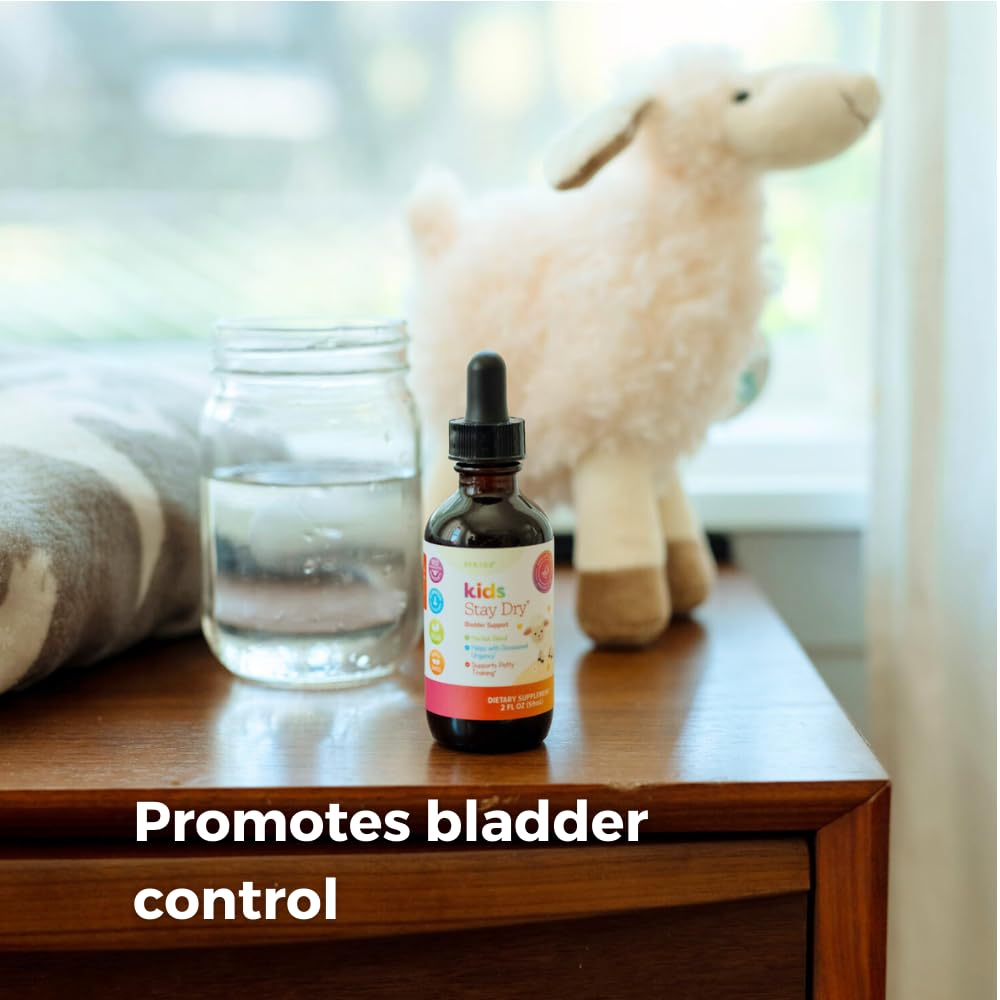 SPRIGS Kids Stay Dry herbal blend ingredients highlight natural bladder support.