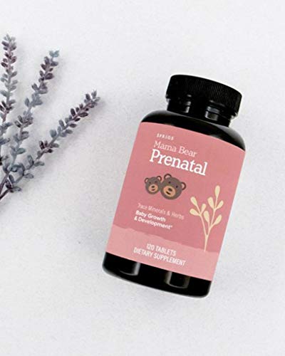 Sprigs Mama Bear Prenatal ingredients show whole-food nutrition for mom and baby.