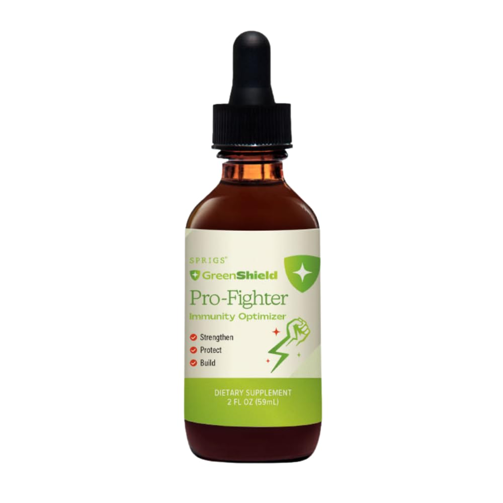 SPRIGS Pro-Fighter bottle pour for easy daily immune support.