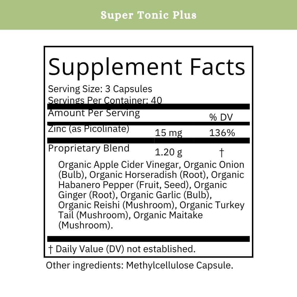 SPRIGS Super Tonic Plus daily-use capsules demonstrate easy incorporation into meals.