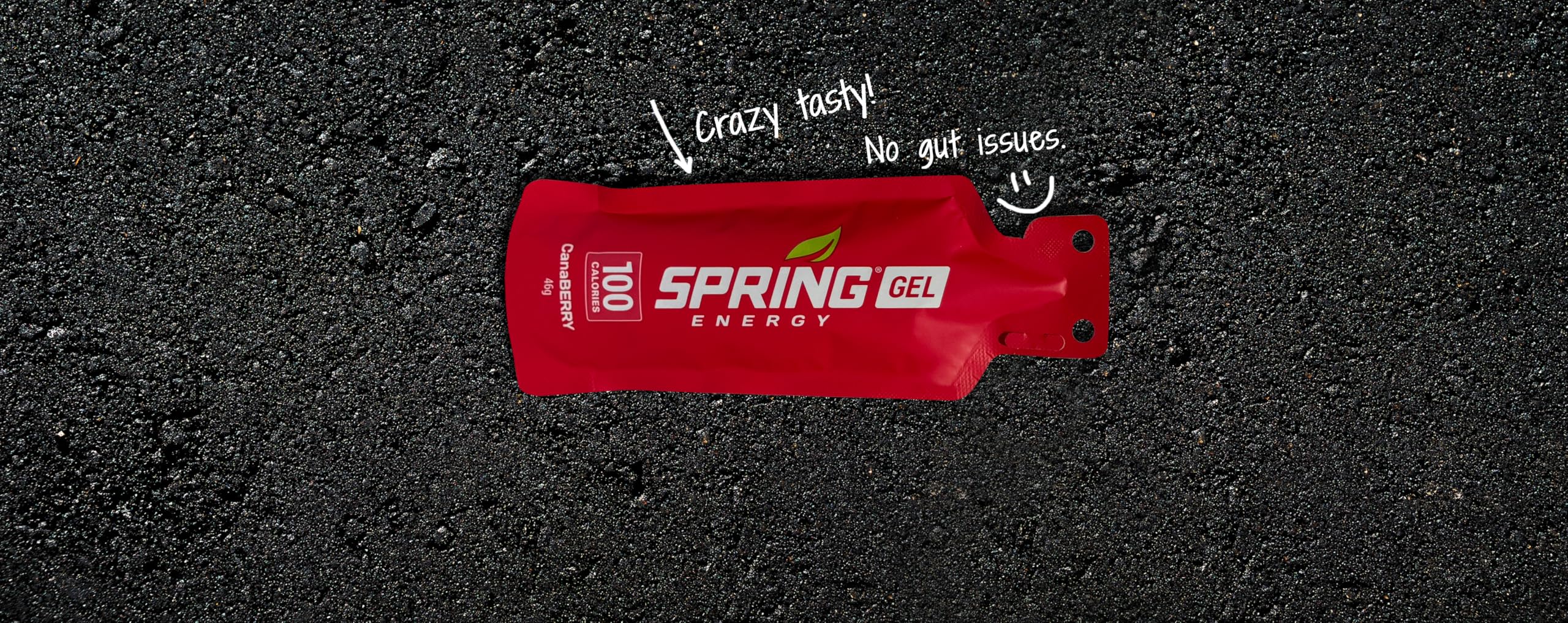 SPRING Awesome Sauce gel pack provides smooth energy without GI discomfort