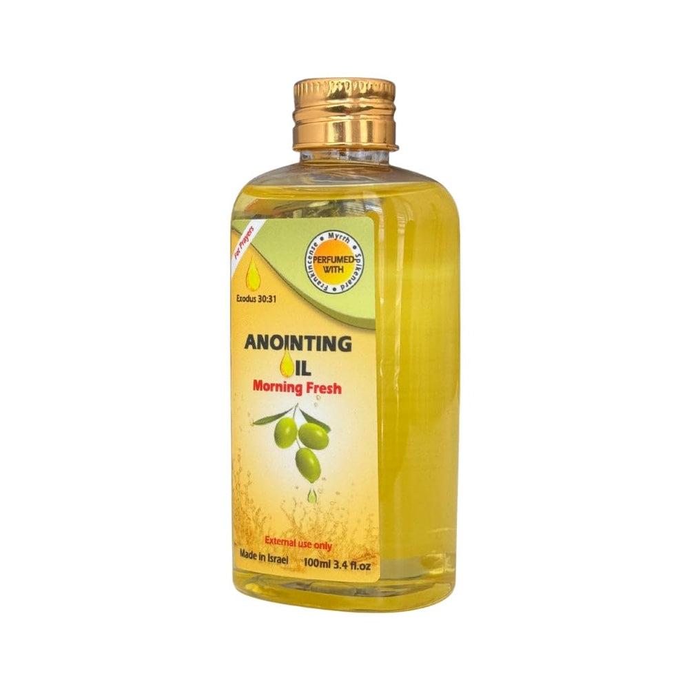 Spring Nahal oil bottle close-up showcasing warm biblical-inspired fragrance.