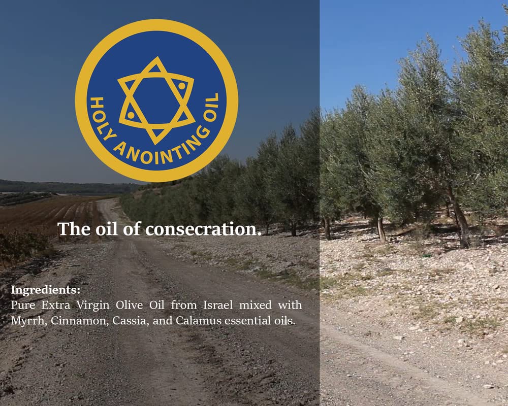 Spring Nahal Holy Anointing Oil handmade in Israel, a meaningful religious keepsake.
