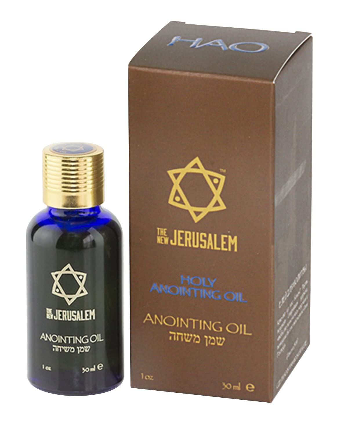Spring Nahal holy anointing oil bottle from Jerusalem, ideal for sacred rituals and blessings.