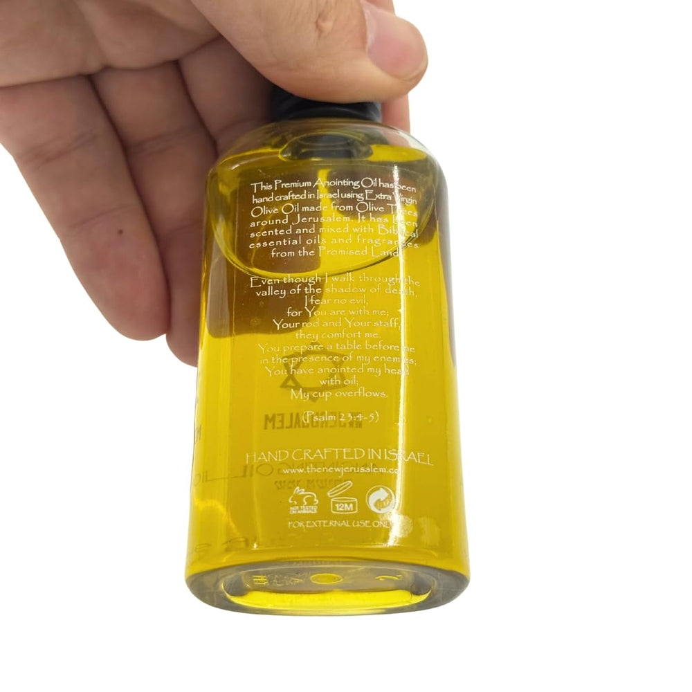 Spring Nahal Holy Anointing Oil olive oil base, pure carrier for sacred fragrances.