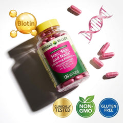 Spring Valley collagen softgels with argan and coconut oil for comprehensive beauty care.