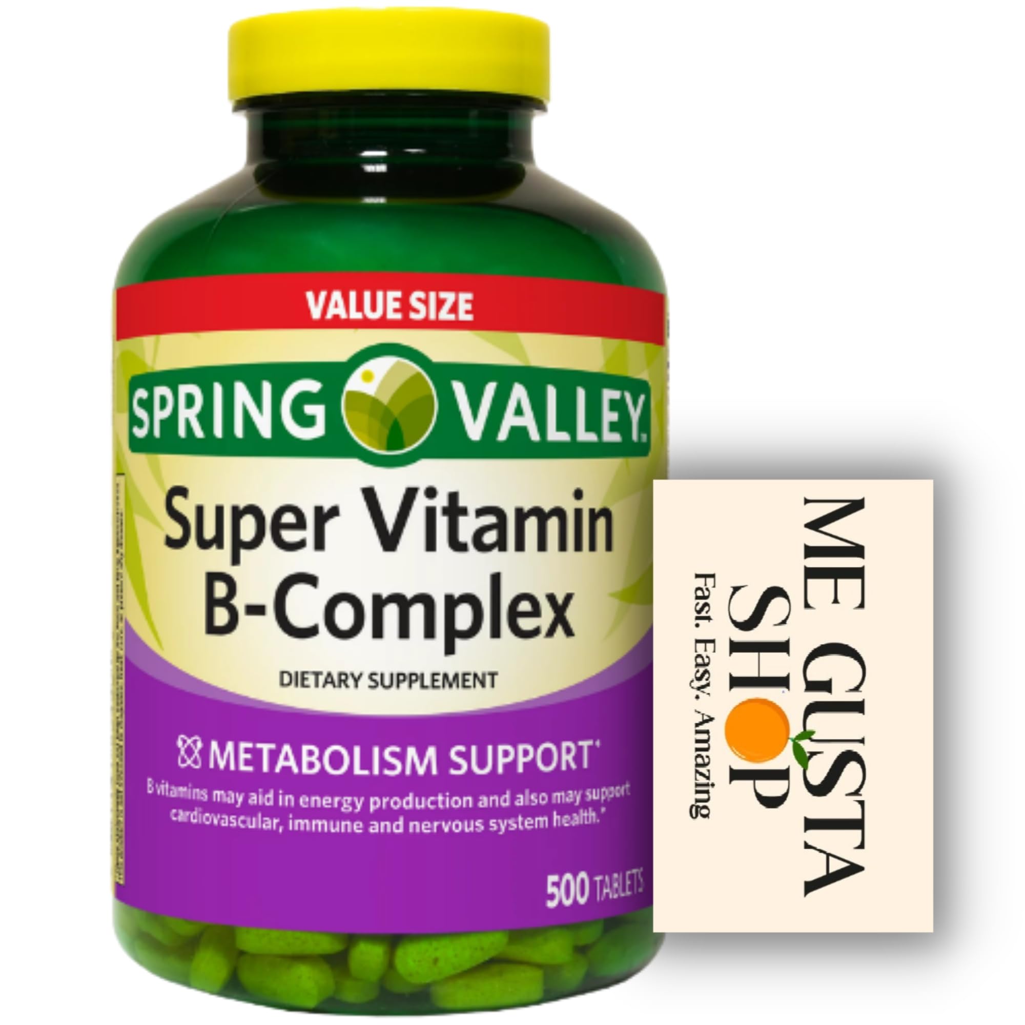 Spring Valley Vitamin B-Complex Tablets, 500-Count Value Size | ME GUS ...